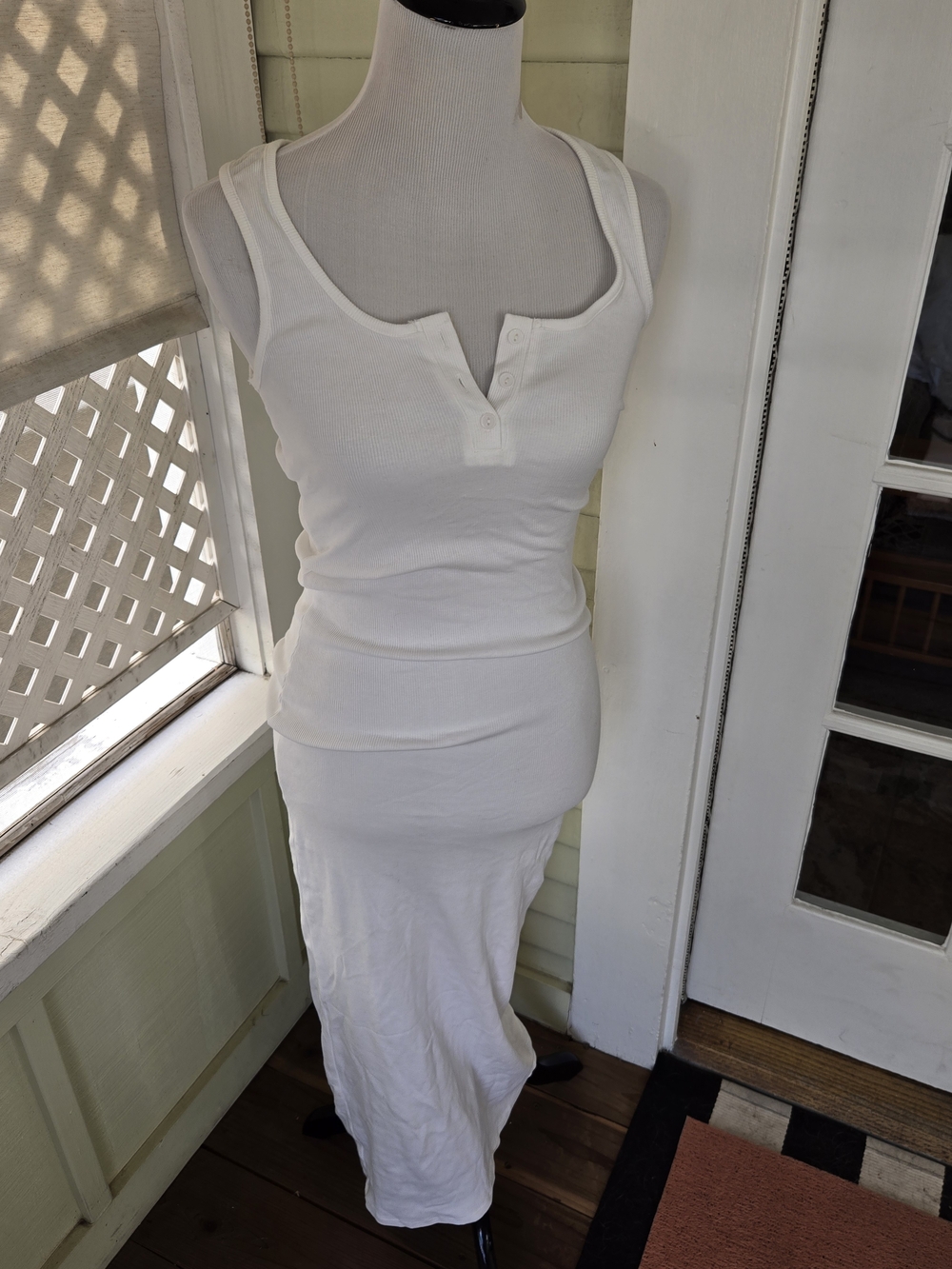 Bump·Biddy White Ribbed Tank Dress - Picture 4 of 5